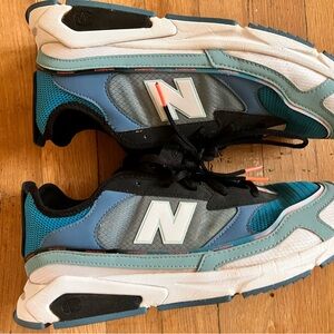 New Balance X-RACER Teal and Black Sneakers Dad Shoes NB